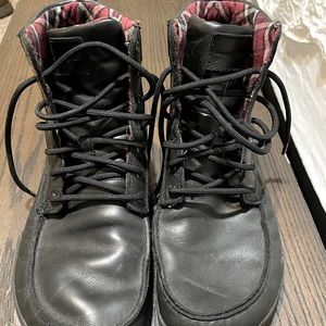 Black Leather Lem Boots like new